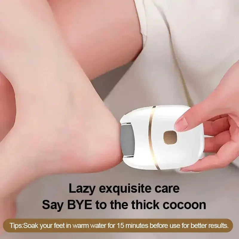 Rechargeable Electric Foot Grinder for Thick Faux Leather USB Personal Care Tool with Interchangeable Heads Grooming Tool