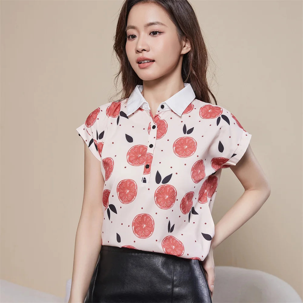 Spring Summer Women’s Chiffon Blouse