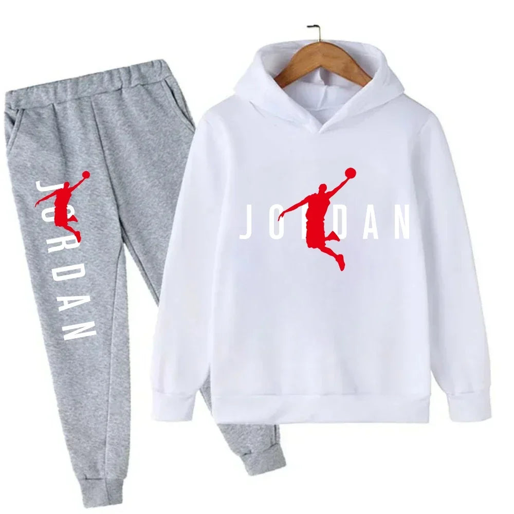 Autumn Warm Slam Dunk Master Pattern Printed Children Set Hoodie+Pant Suit 2pcs Set Kids Boy Girl Fashion Clothing Tracksuits