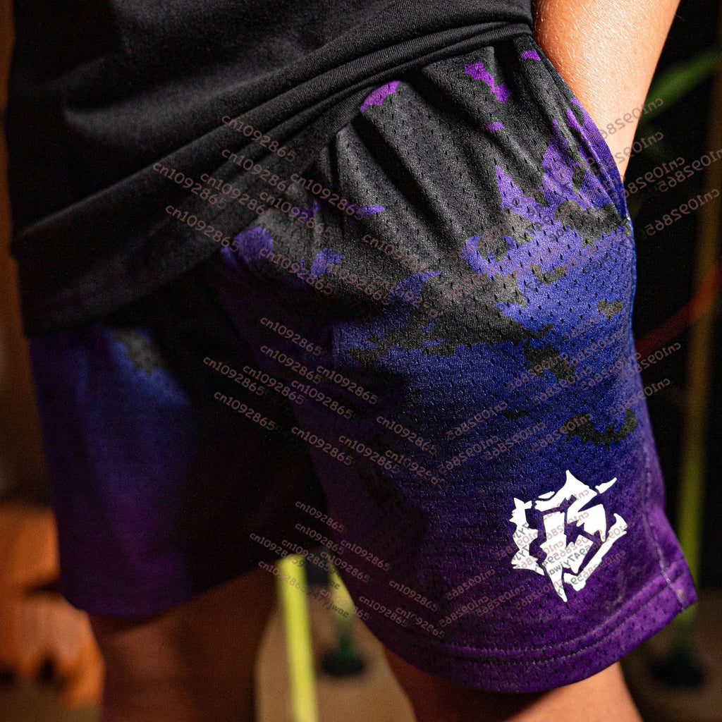 2025 New Autumn/Winter Men Women Kids Fashion Sweatpants Loose Shorts Halloween Bat Ghost Pattern BASEBALL LIFESTVLE 101 Shorts