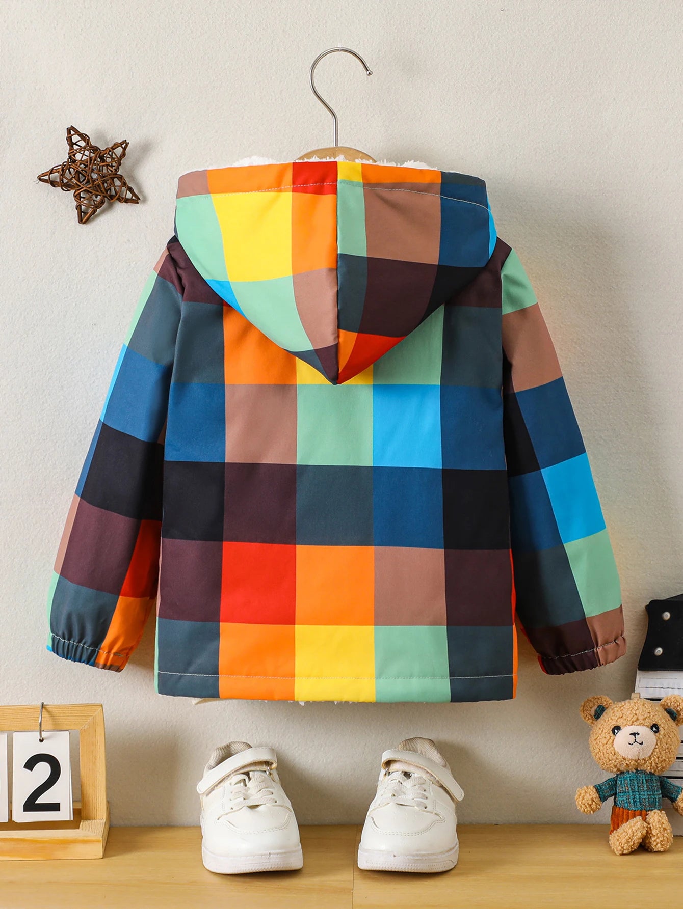 Boys Digital Print Hooded Jacket