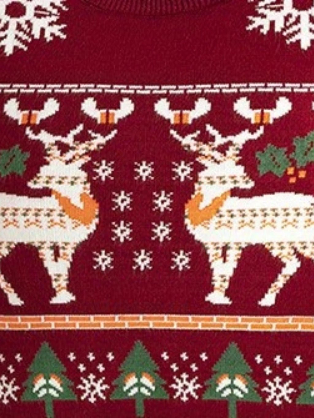 Christmas Girls' Sweater Red Long Sleeve Round Neck Santa Claus Pattern Outdoor Leisure Autumn/Winter Sweater