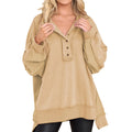 Women’s Loose V-Neck Sweatshirt