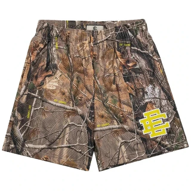 Summer Eric Emanuel EE Basic Mesh Short Classic Floral Printed Gym Shorts Men's Gym Basketball Sports Beach Men Shorts