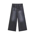 Summer Men Baggy Jeans Unisex Vintage American Style Straight Wide Leg Denim Pants Fashion Brand Hot Sale Casual Trousers