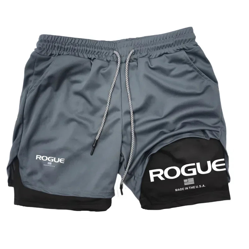Rogue Gyms Men's Sports Shorts  Four Seasons Sportswear 2-in-1