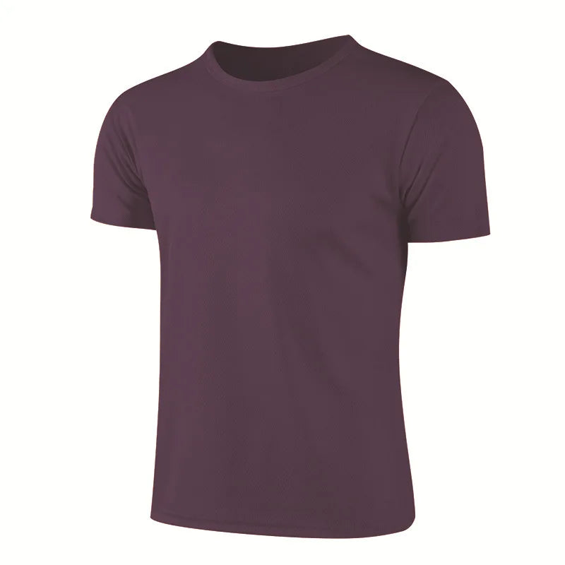 Men Women Quick Dry Short Sleeve Sport T Shirt Gym Jerseys Fitness Shirt