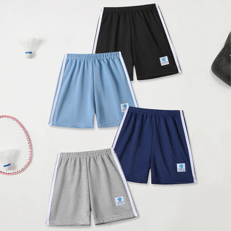 1/4/6 Pieces Summer Children's Basic Versatile Candy Colored Shorts For Boys And Girls Sports Running Loose Pants Outdoor Shorts