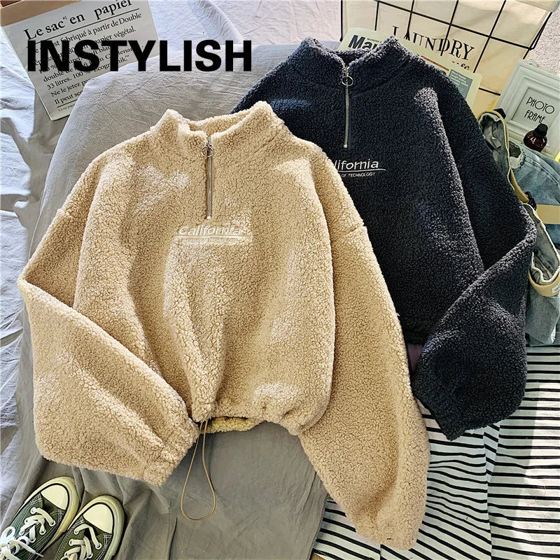 Women’s Cropped Fleece Hoodie