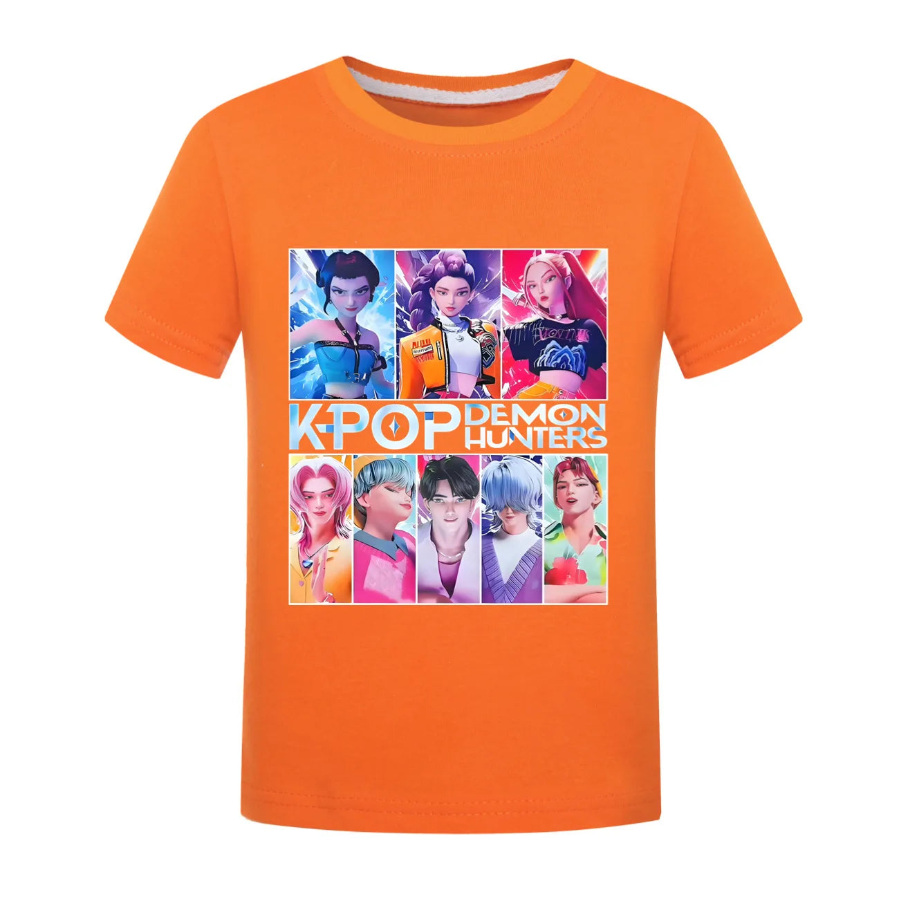 Kids Clothes KPop Demon Hunters Saja Boys Soft Cotton Boys Girls T Shirt Summer Fashion Cool Kids Tee Cosplay Costume