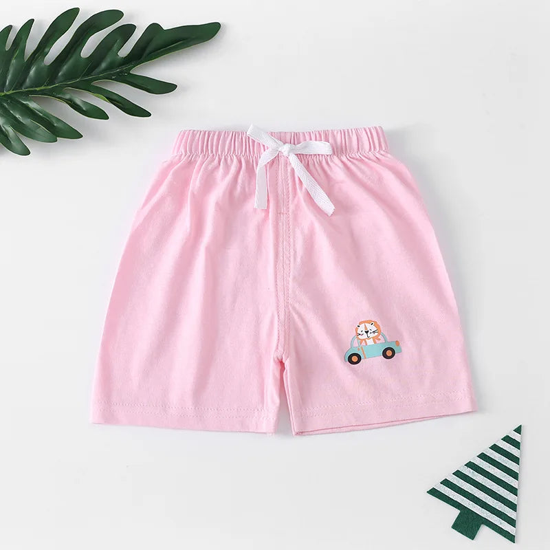 1pcs Pure Cotton Summer Kids Shorts Boys Girls Solid Color Short Baby Casual Pant Children Short Pant  Sport Clothing Outwear