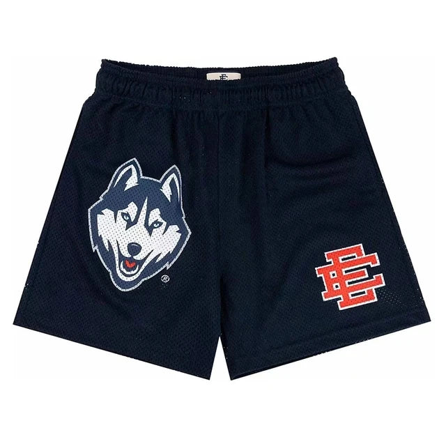 New Summer EE Eric Emanuel Basic Mesh Short Classic Floral Printed Gym Shorts Men's Gym Basketball Sports Casual Shorts Men