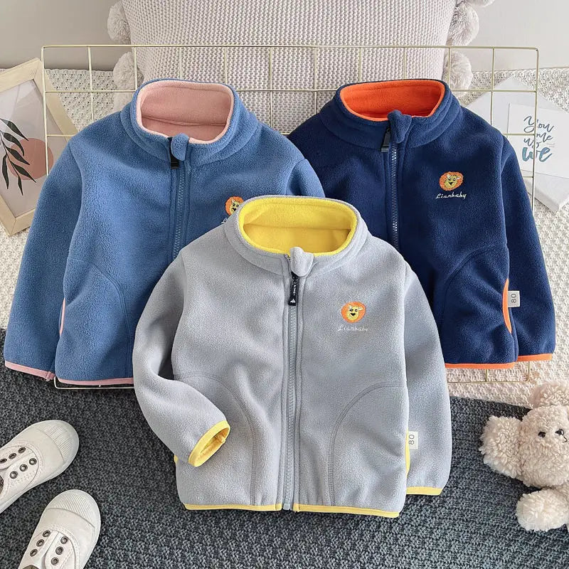 Kids Polar Fleece Hooded Jacket