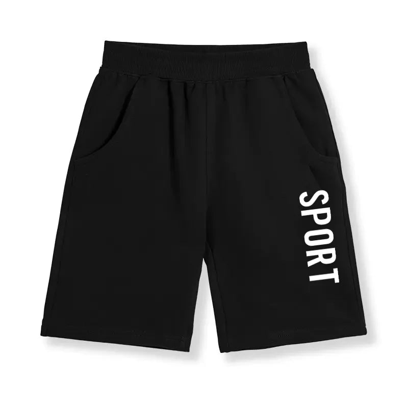 Children Shorts with Football Numbers Boys' Summer Sports Pants Thin Cotton Half Pants No.7-10