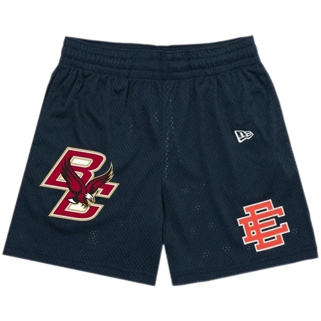 New Summer EE Eric Emanuel Basic Mesh Short Classic Floral Printed Gym Shorts Men's Gym Basketball Sports Casual Shorts Men