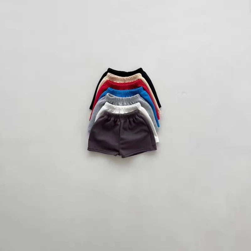 K2694 Unisex Kids' Summer Thin Sporty Shorts 2025 New Style Korean Fashion Versatile Children's Clothing for Boys And Girls