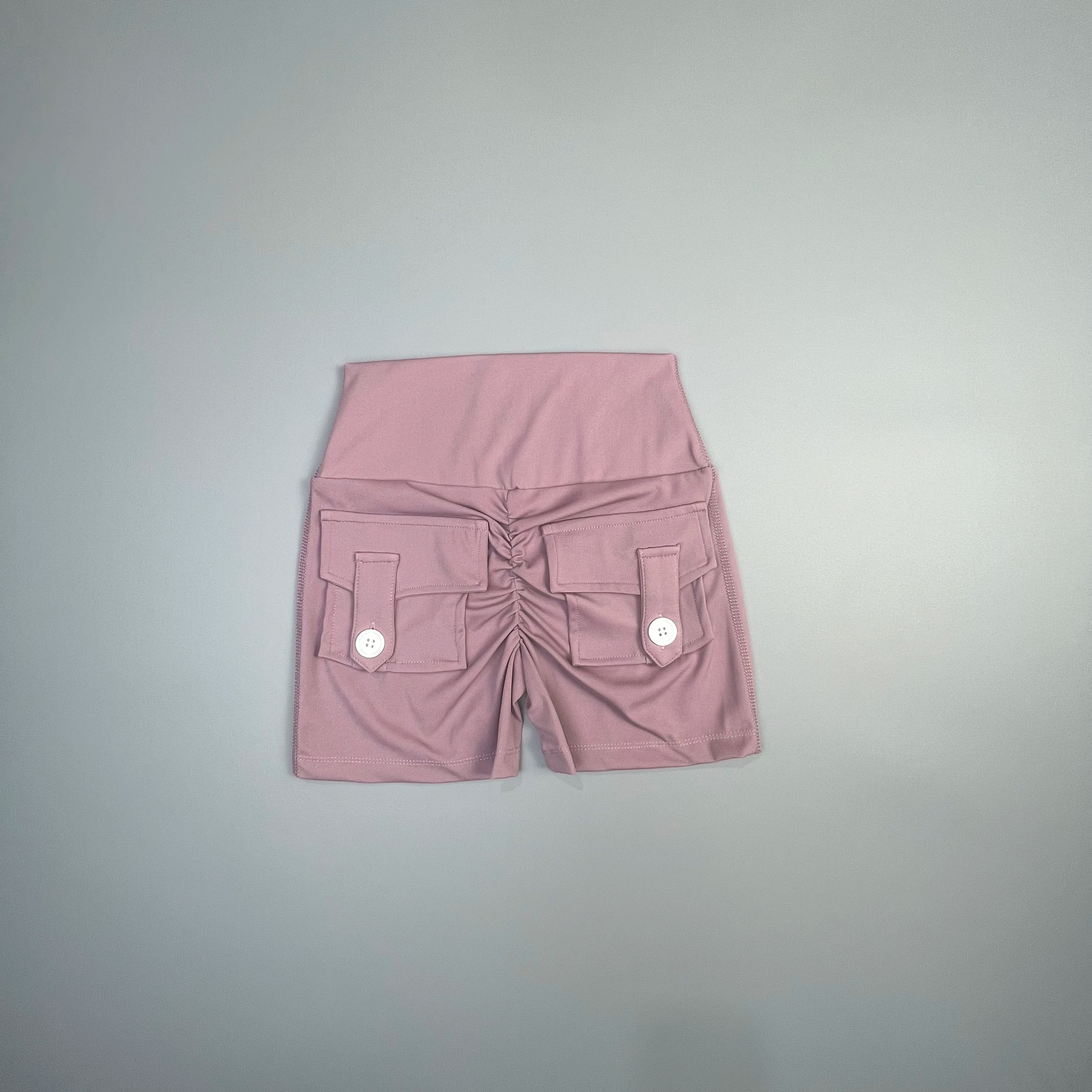 Peach Butt Fitness Shorts Women's Exercise Three-Quarter Pants Cargo Air Dry Pocket Yoga  Tight  Lift Summer