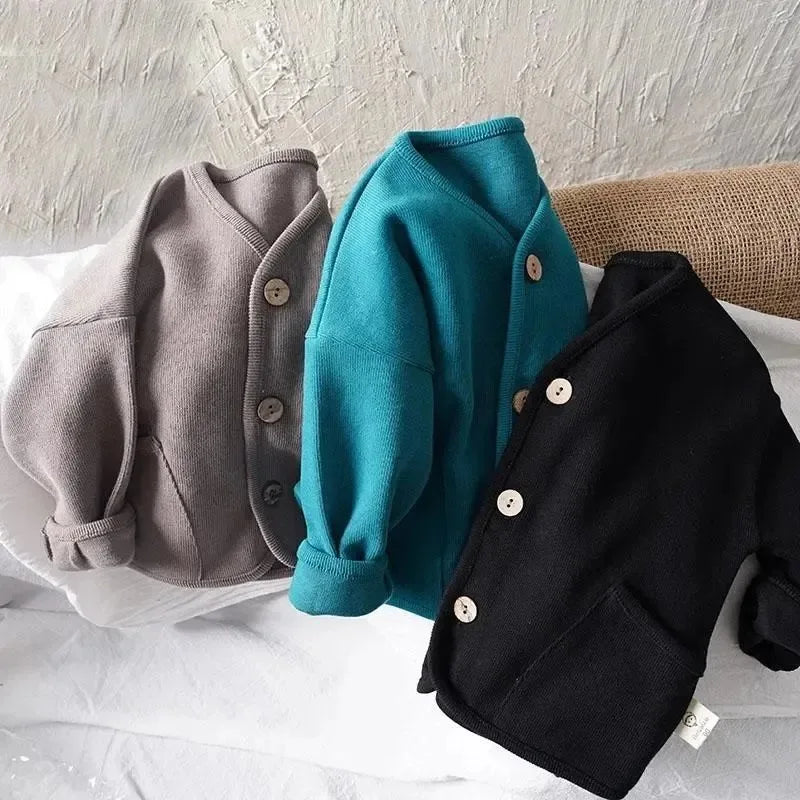 Children’s Loose Long Sleeve Cardigan