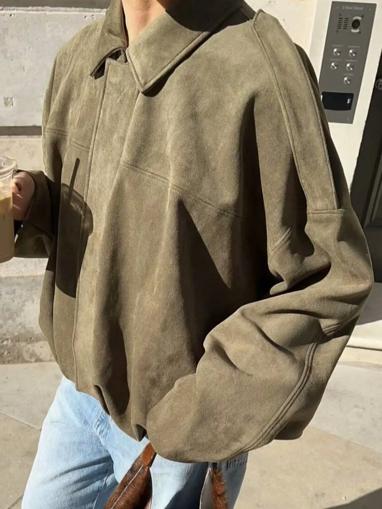 Vintage Women Green Oversize Bomber Jackets 2025 Fashion Ladies Elegant Loose Soft Outfits Jacket for Party Female Chic Clothes