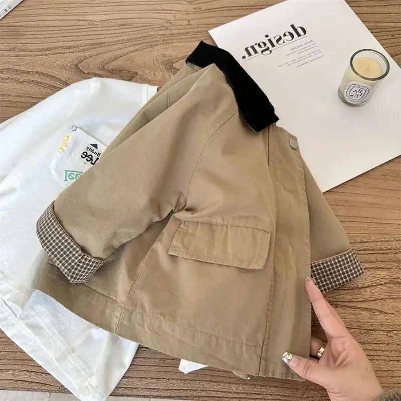 Kids Simple Style Windbreaker