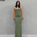 Spring Women’s Satin Slip Maxi Dress
