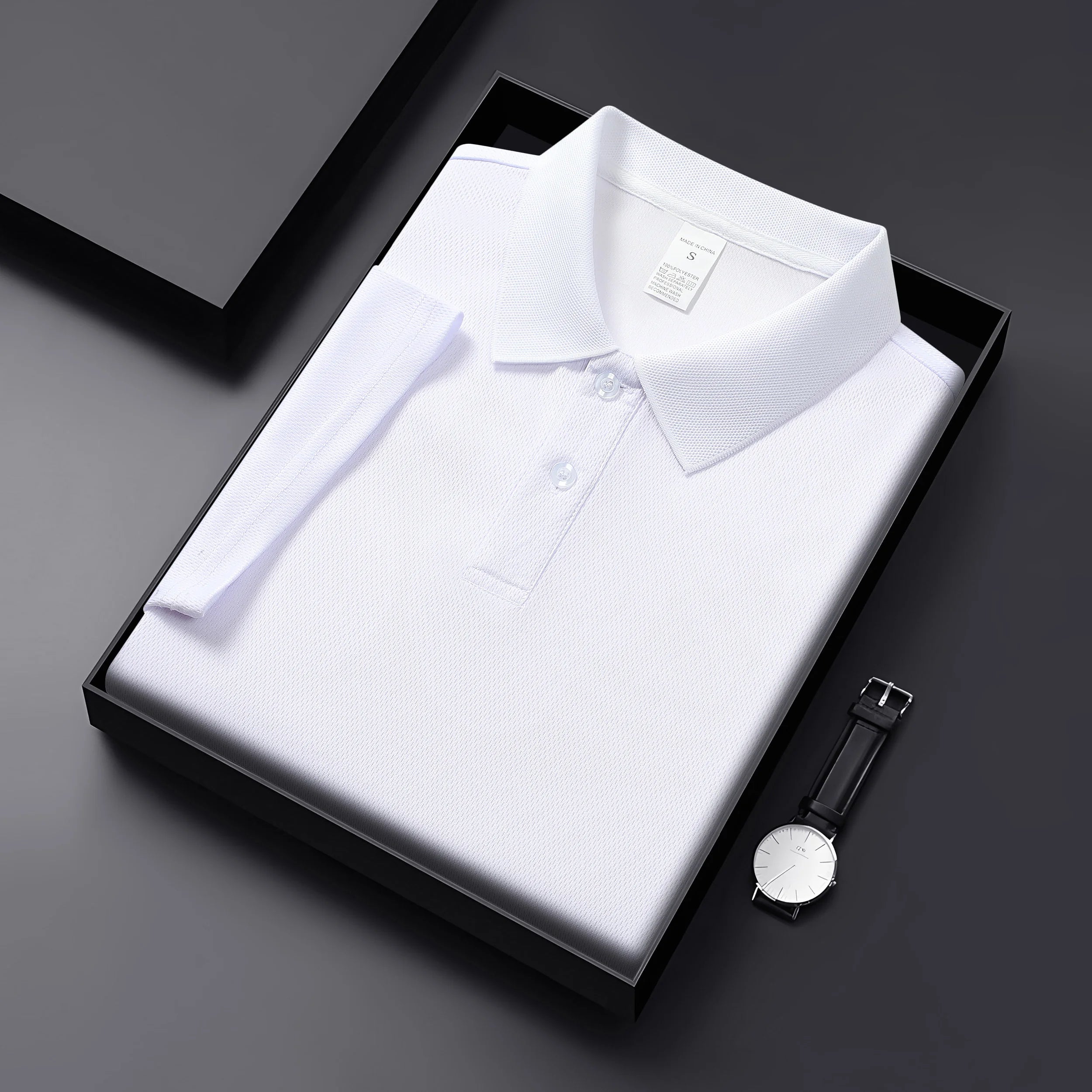 2025 Hot selling men's summer leisure breathable comfortable Polo shirt men's solid color high-quality imitation cotton short-sl