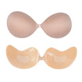 1/2Pcs Sexy Women Invisible Push Up Bra Self-Adhesive Silicone Bust Front Closure Sticky Bra Black Skin Backless Strapless Bra
