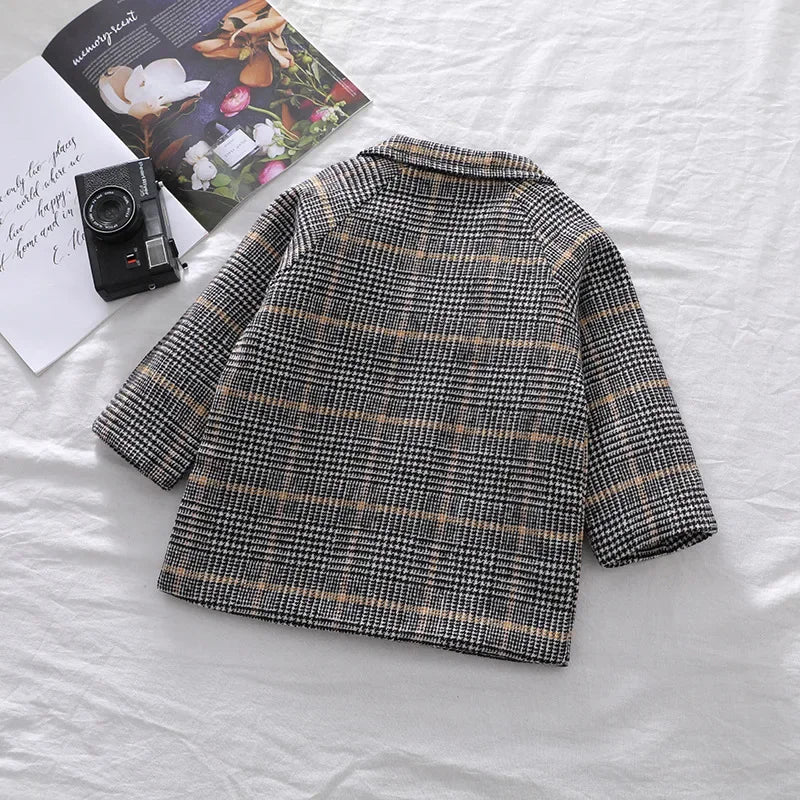 British Style Boys Long Jacket
