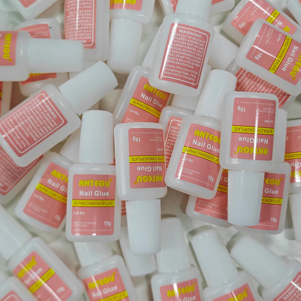 5/10Pcs Nail Glue For Acrylic Nails Clear No Wipe Adhesive Rhinestone Gems Glue Gel Nail Glue Gel Press On Nails For Nail Art