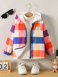 Boys Digital Print Hooded Jacket