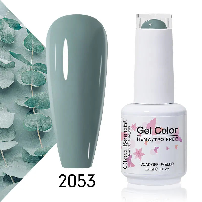 Clou Beaute 56 Colors Gel Nail Polish Pastal Pink Green Lavender UV Nail Gel Soak Off UV Varnish Macaron Gel Paint 15ml Nail Art
