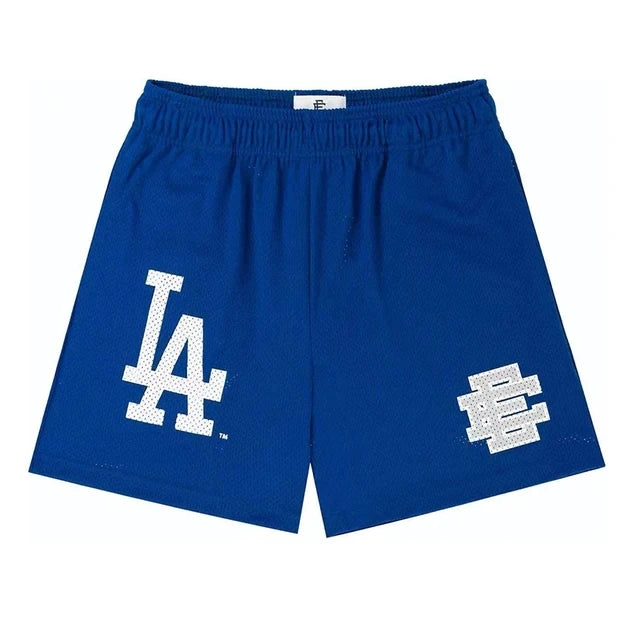 New Summer EE Eric Emanuel Basic Mesh Short Classic Floral Printed Gym Shorts Men's Gym Basketball Sports Casual Shorts Men