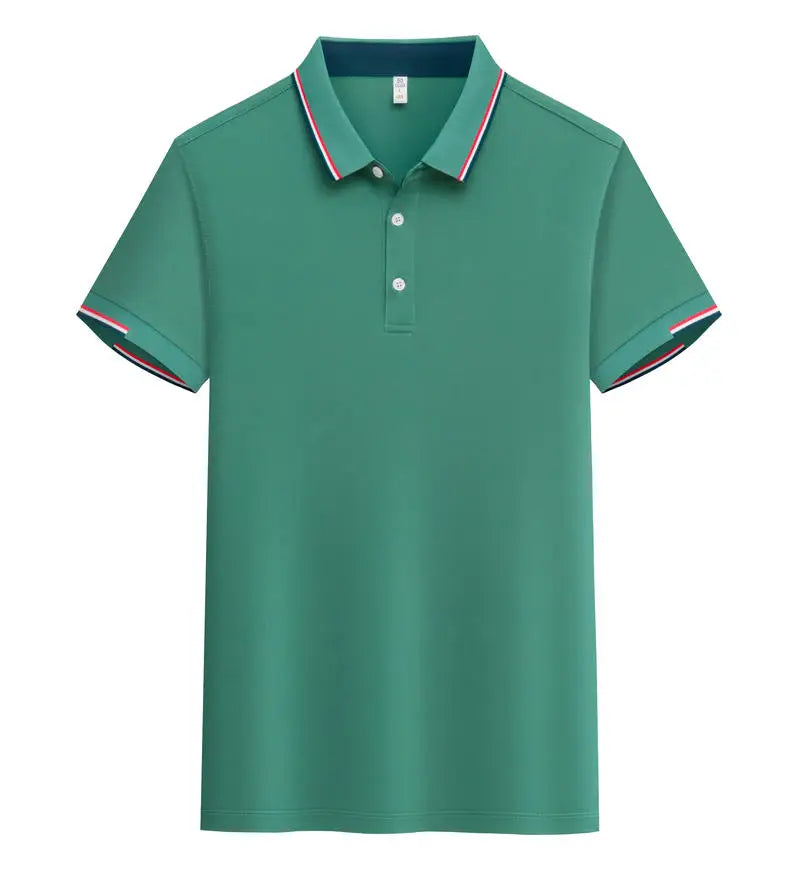 Summer New Polo Shirt Stritching Men's Cool And Breathable Shorts Sleeve Polo S-4XL Men Tee Shirt Casual Sweat-absorbing Top