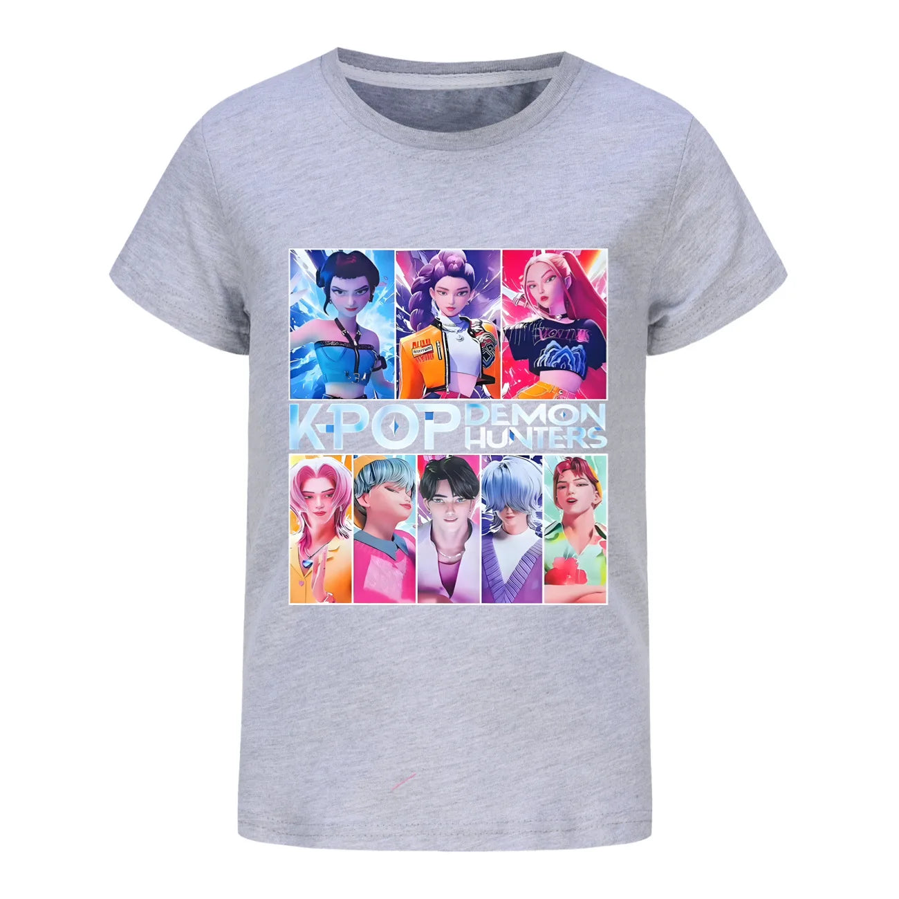 Kids Clothes KPop Demon Hunters Saja Boys Soft Cotton Boys Girls T Shirt Summer Fashion Cool Kids Tee Cosplay Costume