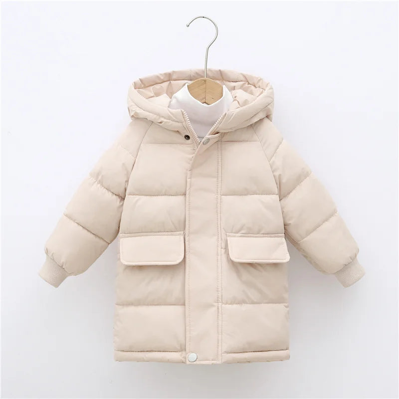 Kids Long Down Winter Jacket