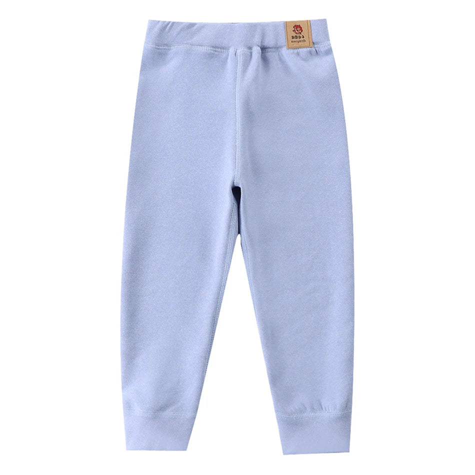 Children Fleece-lined Pants Warm and Cozy Elastic Bottoms Teenager Boys and Girls Clothes, Suitable for Autumn and Winter