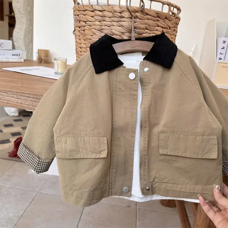 Kids Simple Style Windbreaker