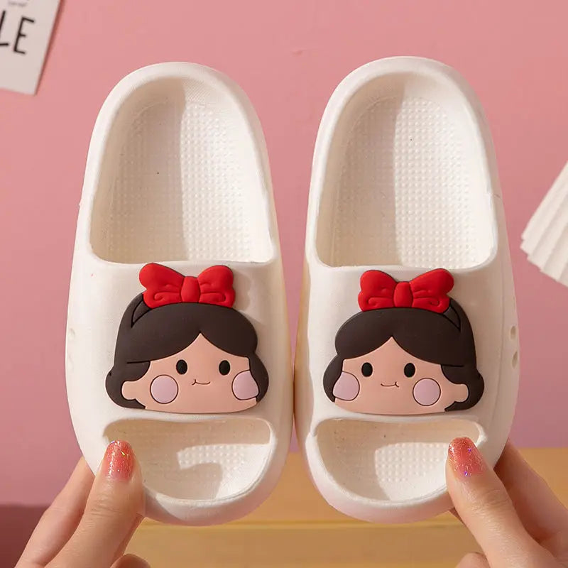 EVA Children's Slippers Cute Cartoon Boys and Girls' Toddler Bean Shoes Medium and Large Kids' Parent-Child Summer Sandals