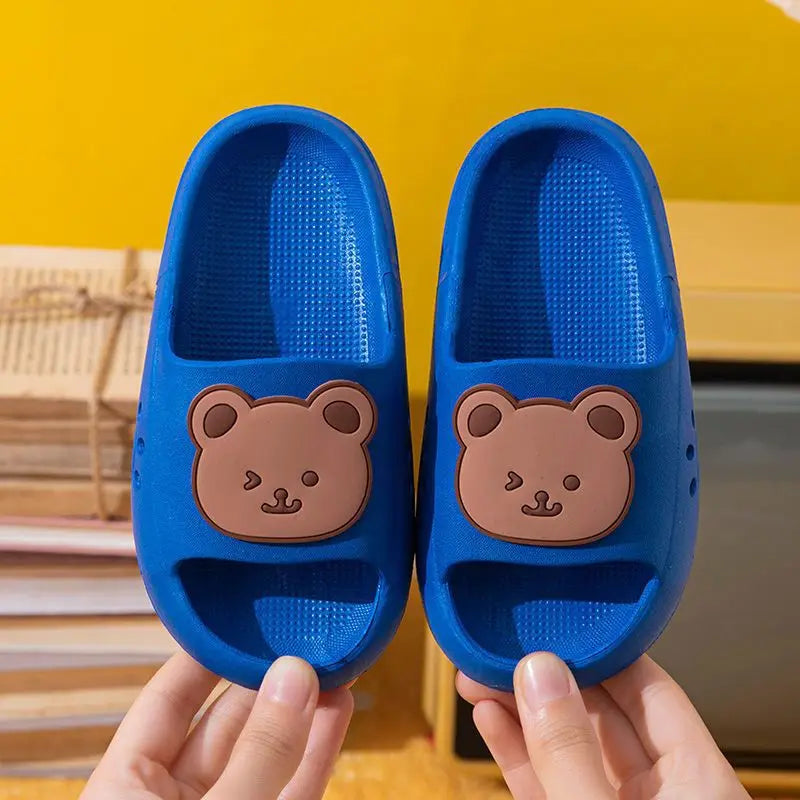 EVA Children's Slippers Cute Cartoon Boys and Girls' Toddler Bean Shoes Medium and Large Kids' Parent-Child Summer Sandals