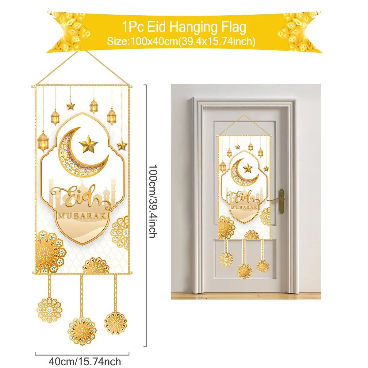 Ramadan Kareem Hanging Flag Ramadan Decoration 2026 For Home Eid Mubarak Ramadan Kareem Islamic Muslim Party Eid Al Adha Gifts