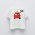 Potdemiel Summer Kids T-shirt Short Sleeve Top Cartoon Cars Pixar Lightning Mcqueen Printed Boys Clothes Baby Tops