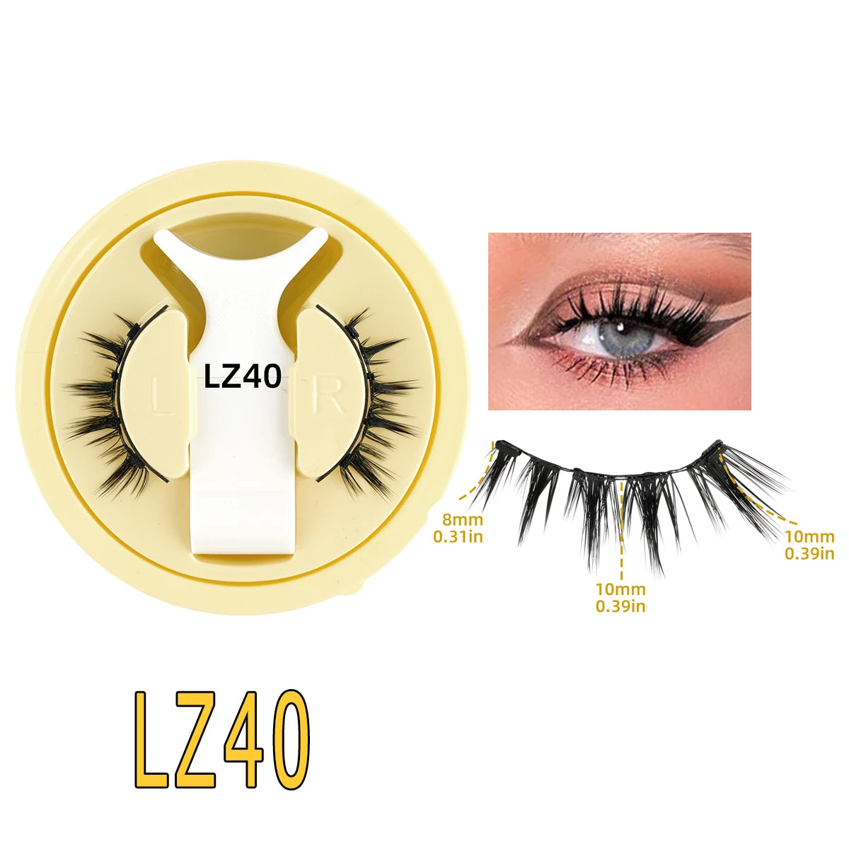3D Magnetic False Eyelashes Tweezer Set Reusable Natural Eyelashes Mink False Lash Professional Eyelash Extension Makeup Tool