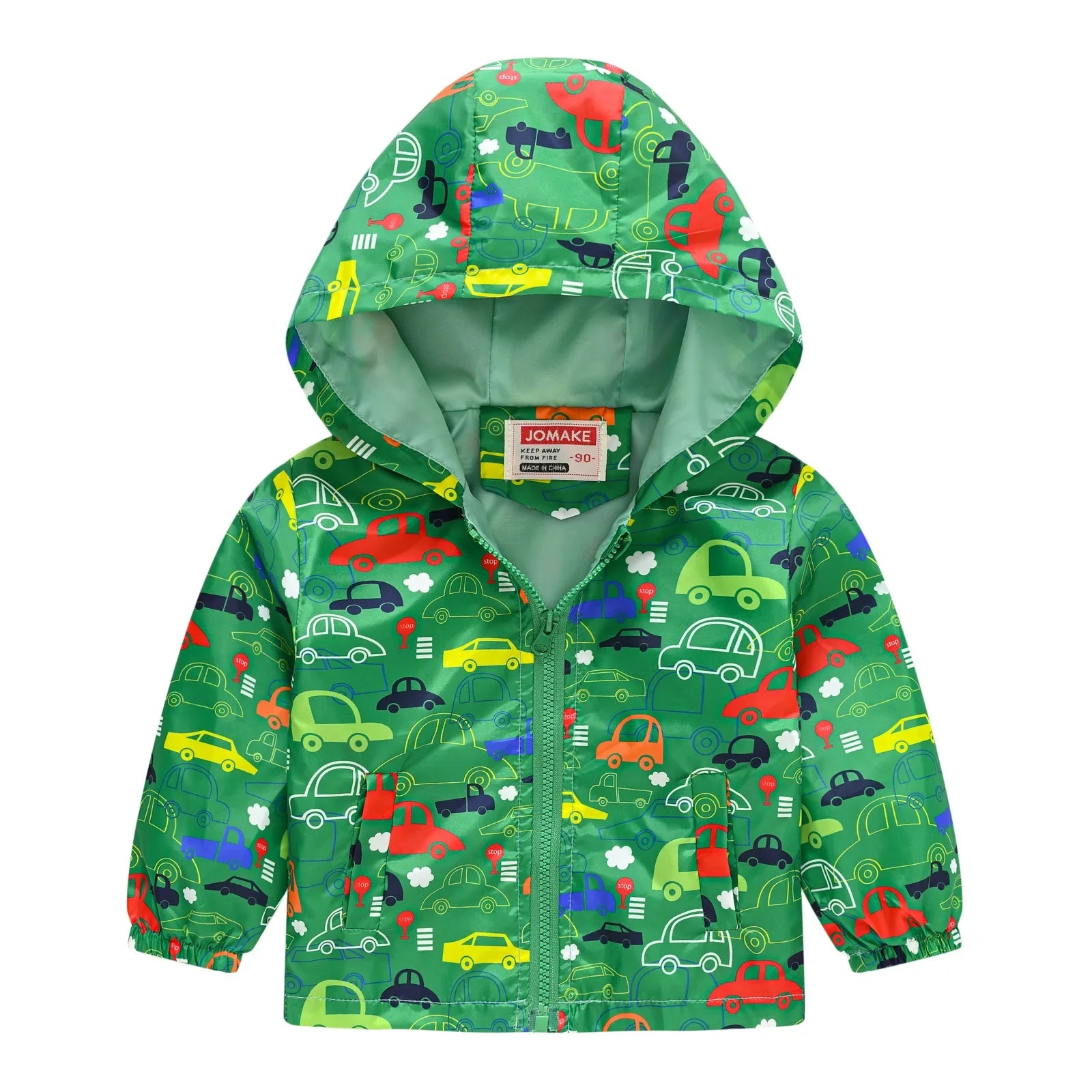 Spring Cartoon Dinosaur Jacket for Boys & Girls Zipper Windbreaker Outerwear Kids Children's Coats 1-7 Years