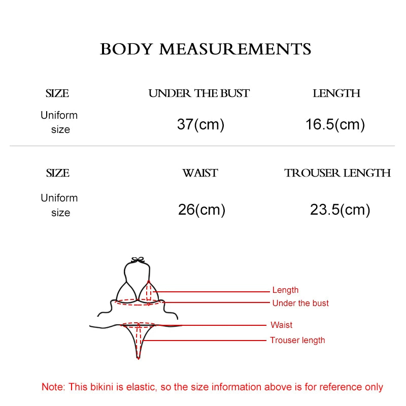 2025 New Women's Solid-color Separate Beach Wear Sexy Halter Three-point Bikini Backless Adjustable Lace-up Swimsuit