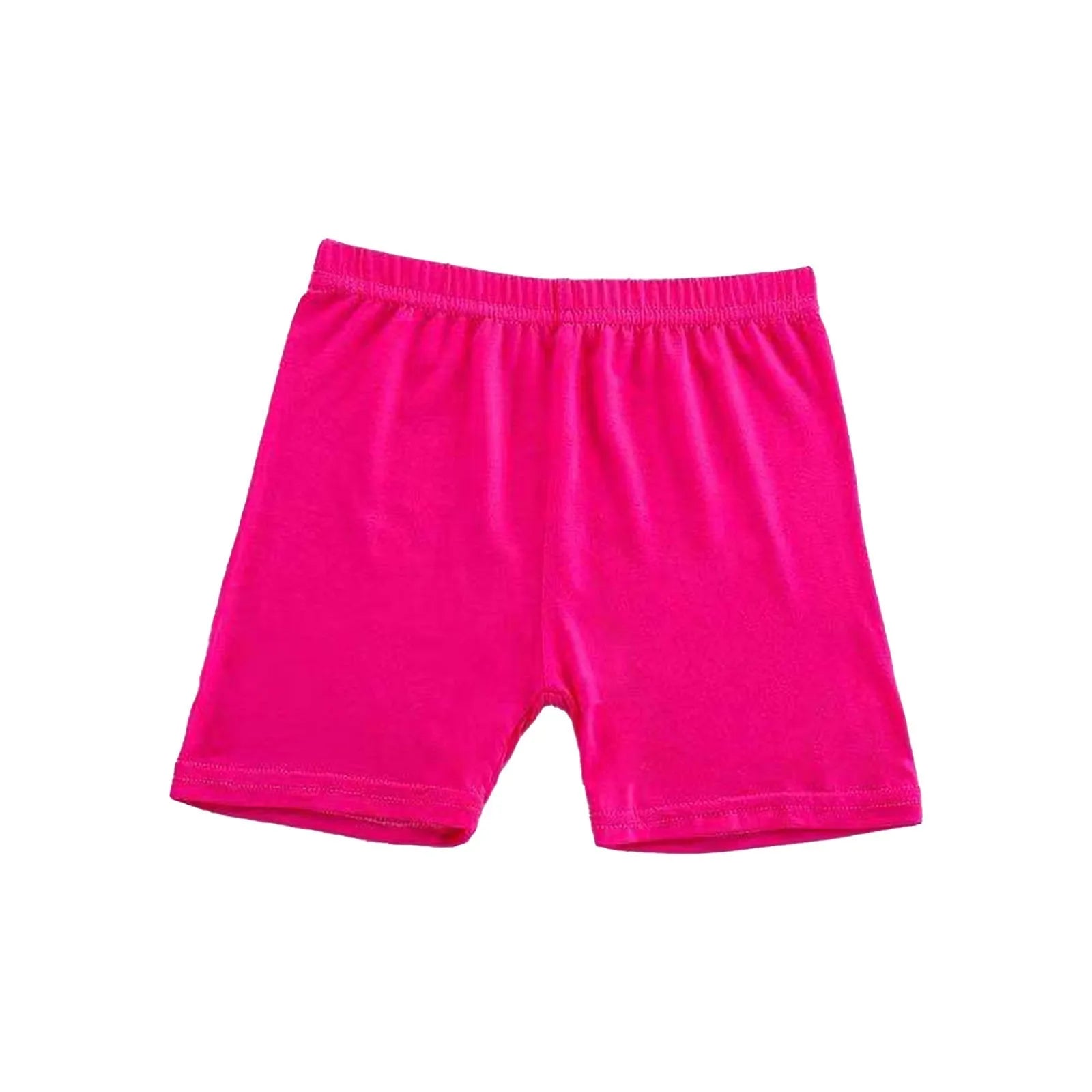 Girls Summer Safety Leggings Cycling Pants Children Anti-emptied Stretch Solid Color Mid-rise Yoga Dancing Shorts 1PC