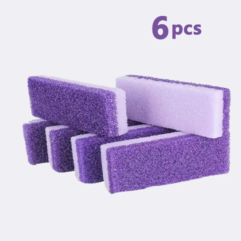1-6PCS Foot Pumice Stones Dead Skin Remover Sponge Foot Heel Pedicure Exfoliator Tool for Foot Clean