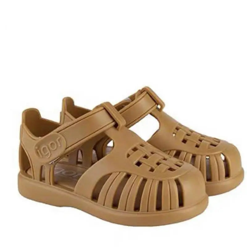 Classic Design Children's Summer Roman Sandal Fashion Casual Kids Boys And Girls Beach Sandals Solid Color Popular Baby Shoes