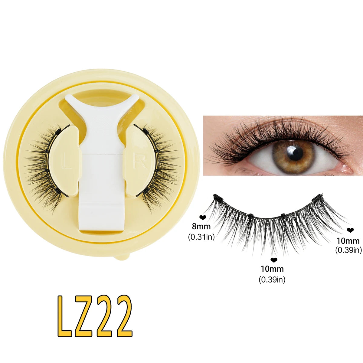 3D Magnetic False Eyelashes Tweezer Set Reusable Natural Eyelashes Mink False Lash Professional Eyelash Extension Makeup Tool