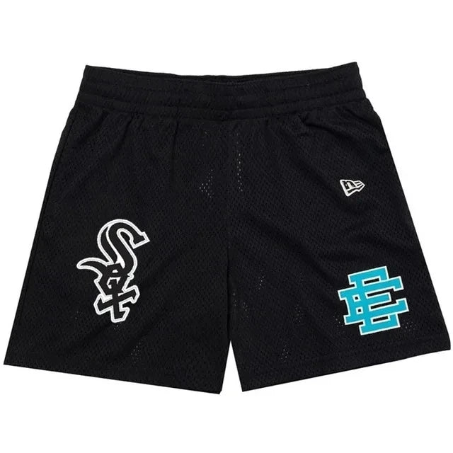 New Summer EE Eric Emanuel Basic Mesh Short Classic Floral Printed Gym Shorts Men's Gym Basketball Sports Casual Shorts Men