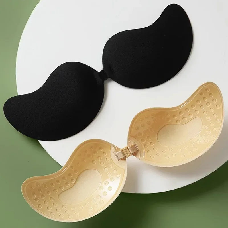 Hot Reusable Silicone Nipple Cover Self Adhesive Invisible Push Up Bra Pasties Stickers Breast Strapless Bras Women Underware